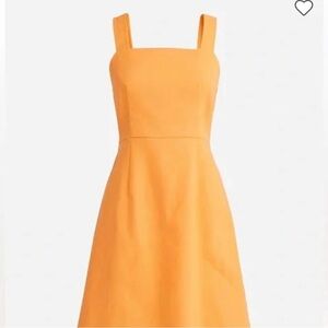 Linen a-line j crew dress